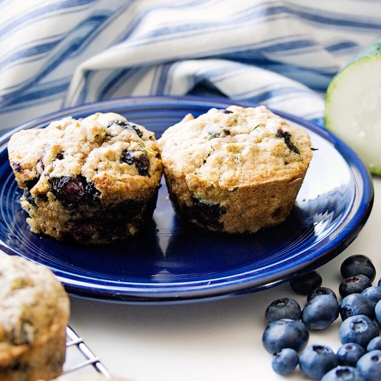 Blueberry Zucchini Muffins xoxoBella
