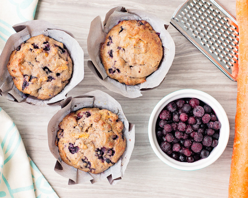 Carrot Blueberry Muffins xoxoBella