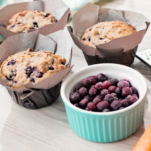 Carrot Blueberry Muffins xoxoBella