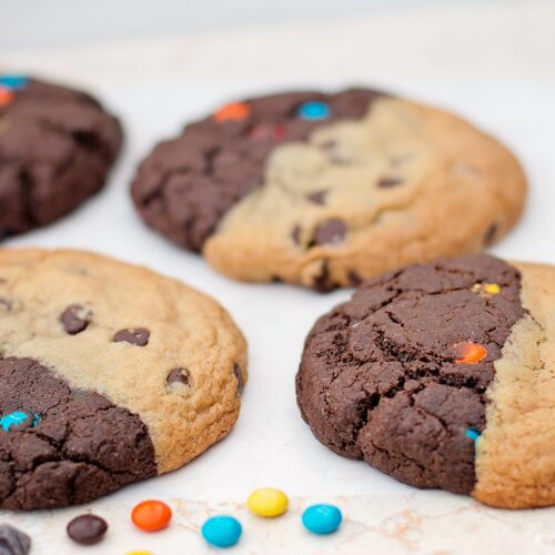 Chocolate Chip Brownie Swirl Cookies xoxoBella
