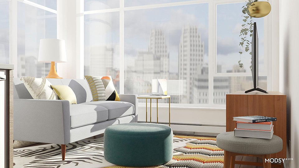 Blogger Bella Bucchiotti of xoxoBella.com shares her experience using Modsy 3D design on her tiny condo.