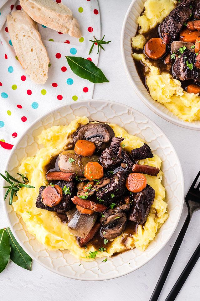 Food blogger, Bella Bucchiotti of xoxoBella, shares a version of Julia Child's boeuf bourguignon. This flavourful beef recipe is a great alternative to a beef stew recipe.