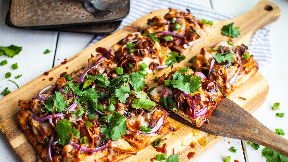 BBQ Chicken Flatbread Pizzas