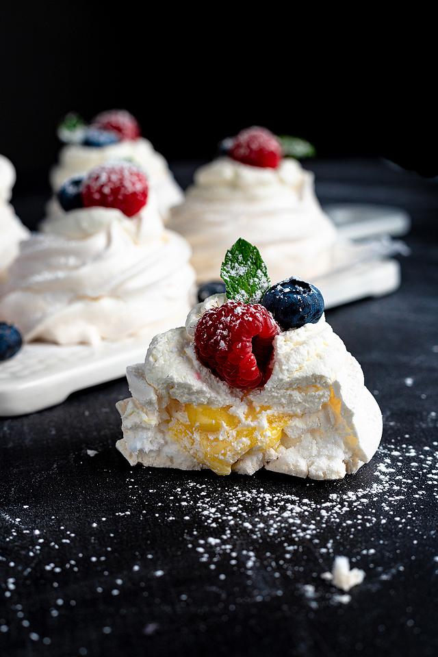 Berry Pavlova with Lemon Curd xoxoBella