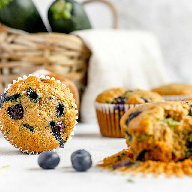Delicious Blueberry Zucchini Muffins xoxoBella