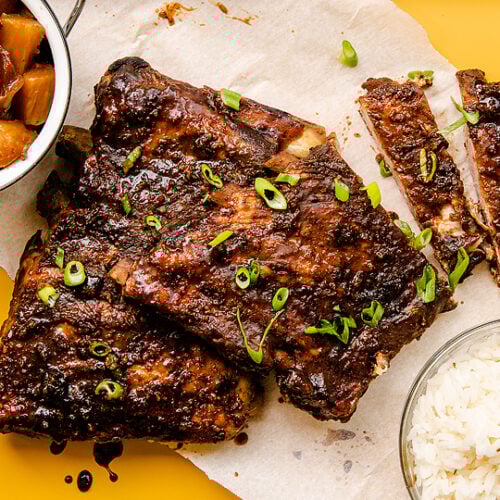 Fall off the Bone Slow Cooker Hawaiian Ribs xoxoBella