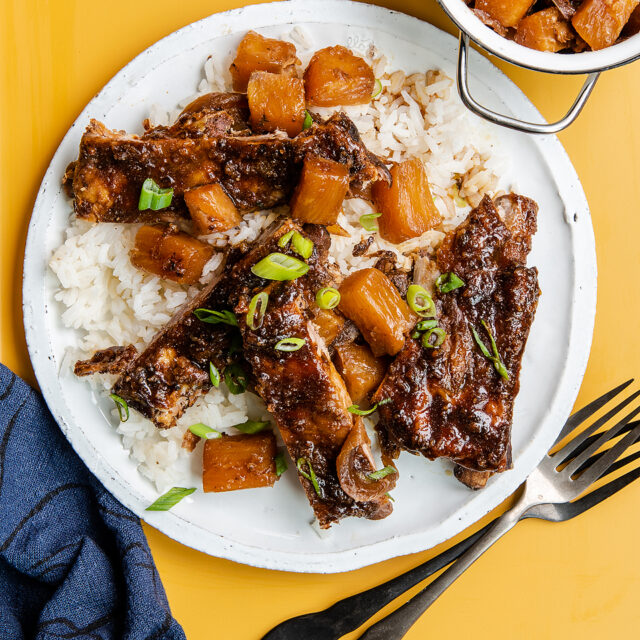 Fall off the Bone Slow Cooker Hawaiian Ribs xoxoBella