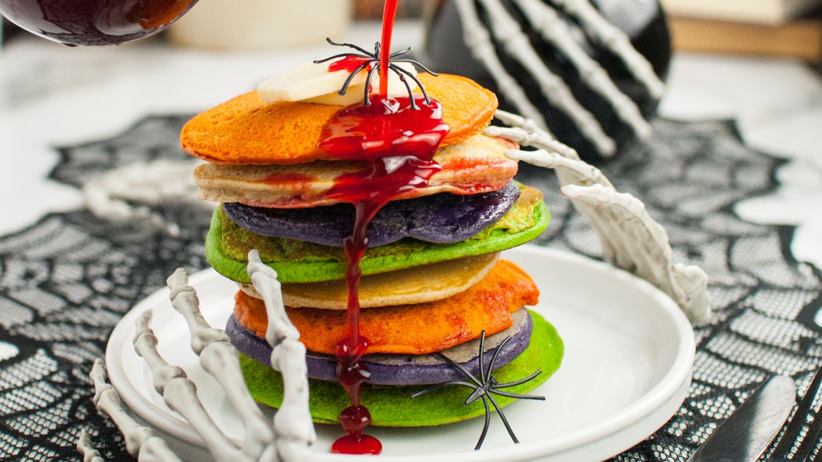 Colorful Halloween Pancakes 1