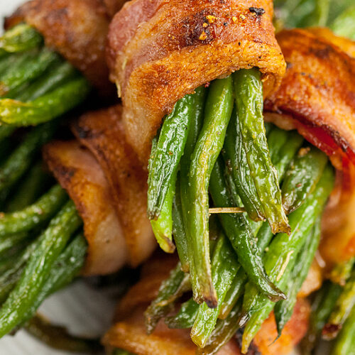Maple Bacon Wrapped Green Bean Bundles xoxoBella