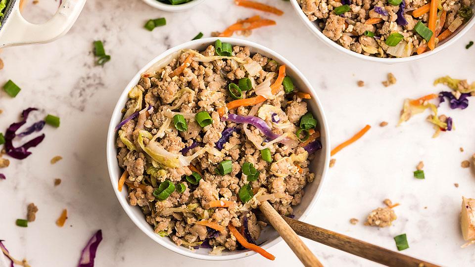 Yummy Pork Egg Roll in a Bowl 15 Minute Meal xoxoBella