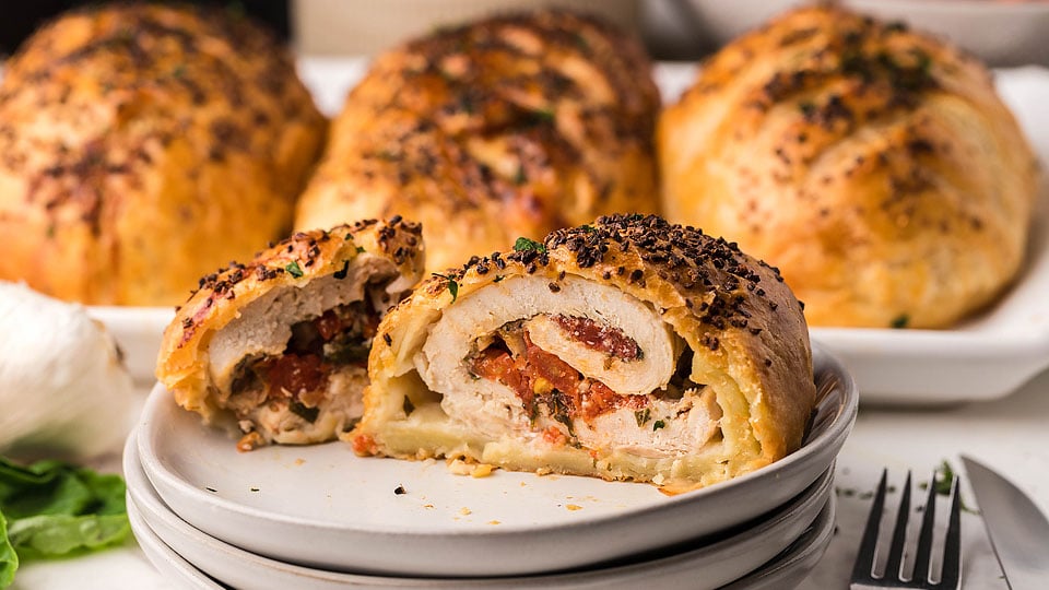 Air Fryer Bruschetta Stuffed Chicken Breasts-image