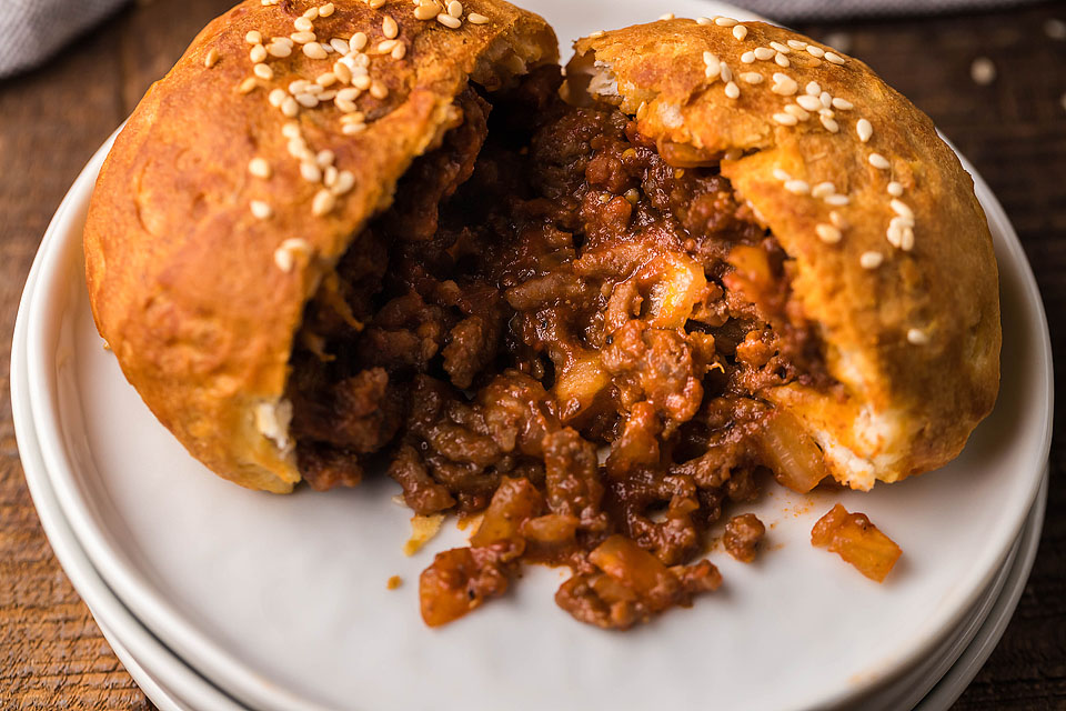 Air Fryer Unsloppy Joes Biscuit Pockets - xoxoBella