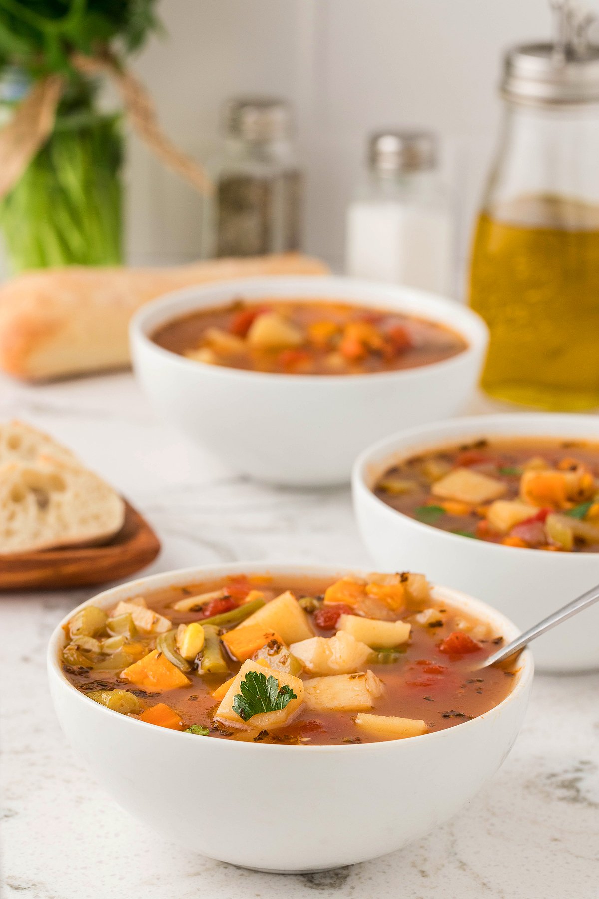 Easy Instant Pot Vegetable Soup - 30 Minute Meal - xoxoBella