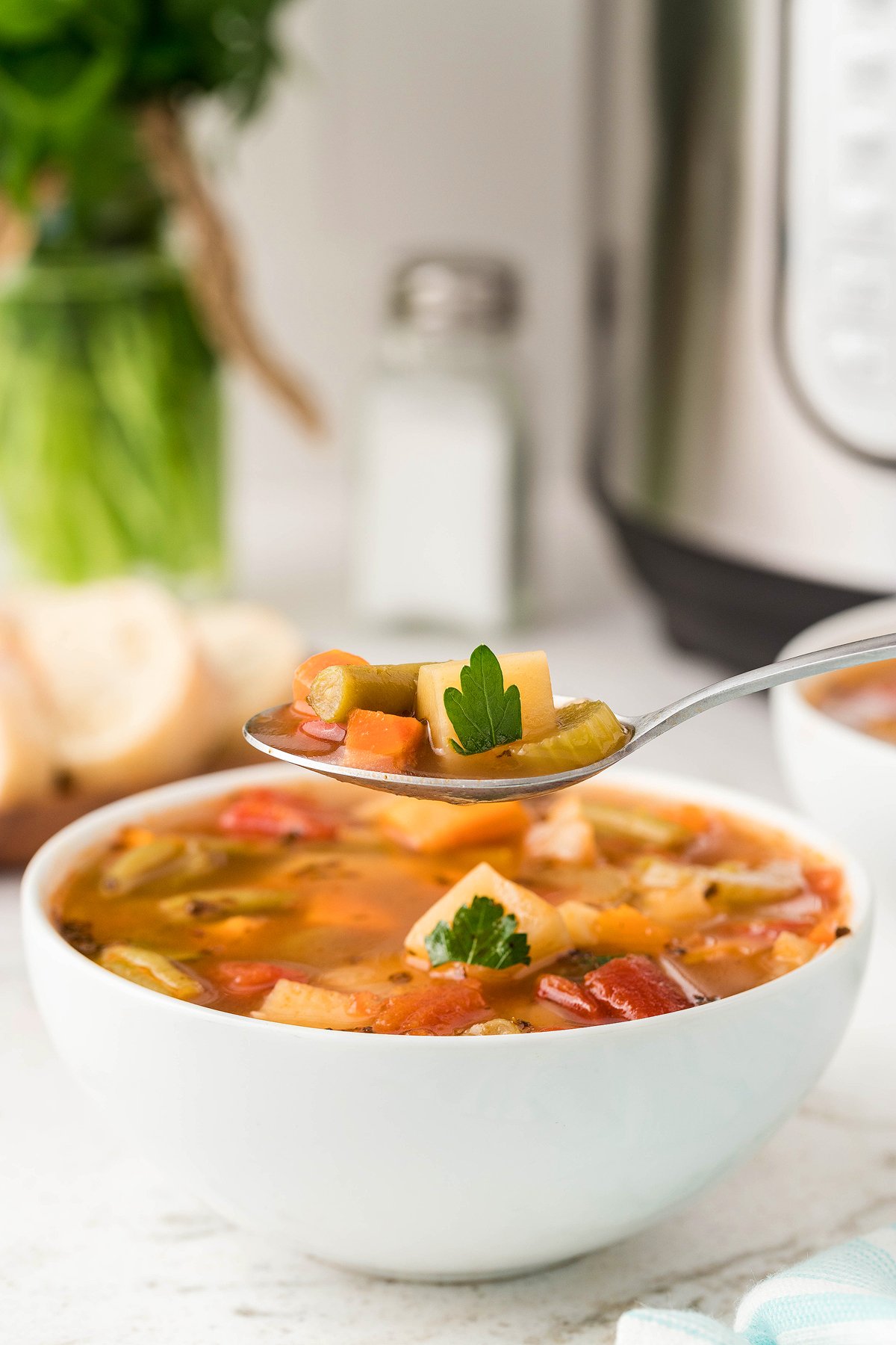 Easy Instant Pot Vegetable Soup - 30 Minute Meal - xoxoBella