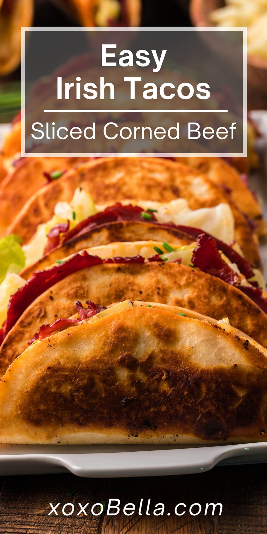 Irish Tacos with Potatoes, Corned Beef, Cabbage and Onions xoxoBella