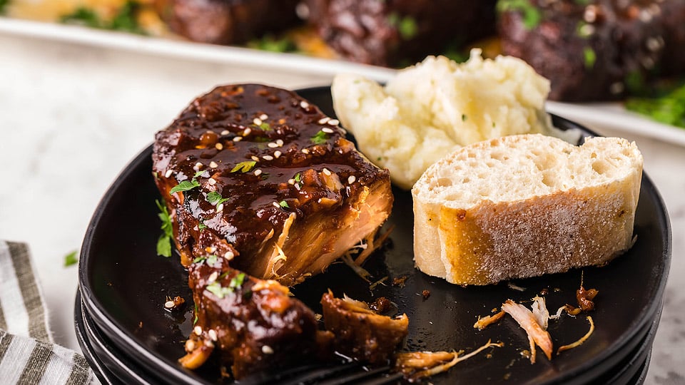 Slow Cooker Sriracha Honey Garlic Pork Chops-image