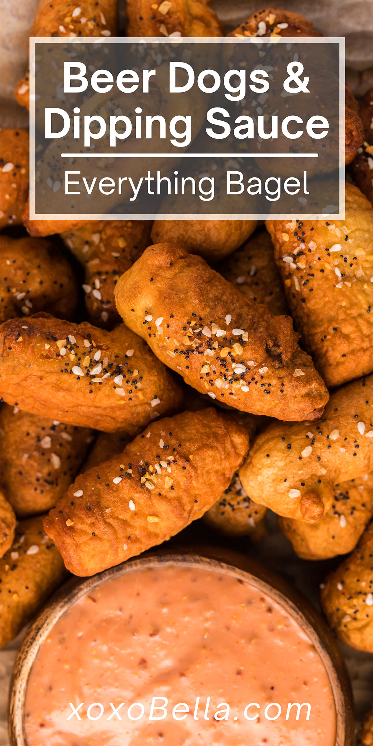 Everything Bagel Beer Dogs with Dipping Sauce xoxoBella