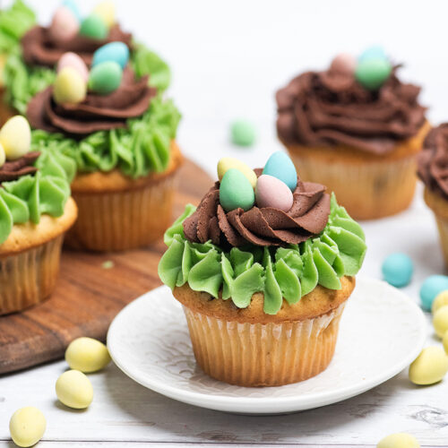 Easy Easter Mini Egg Nest Cupcakes xoxoBella