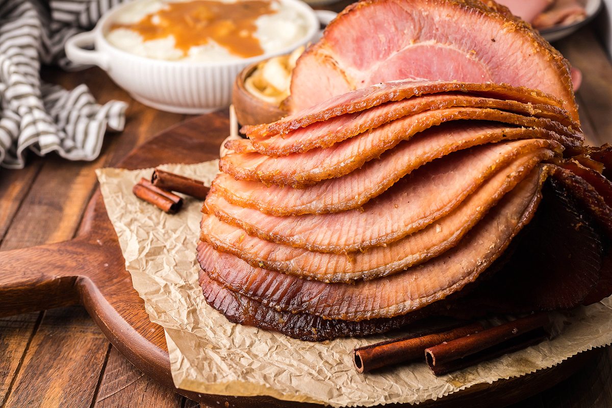 Smoked Sweet Onion Honey Glazed Ham xoxoBella