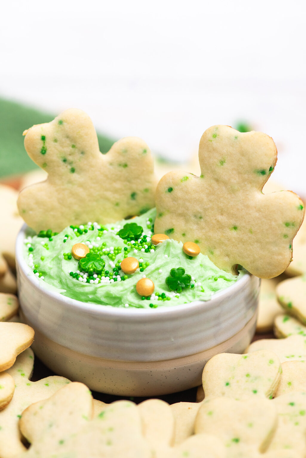 St. Patrick's Cookies and Buttercream Dip xoxoBella