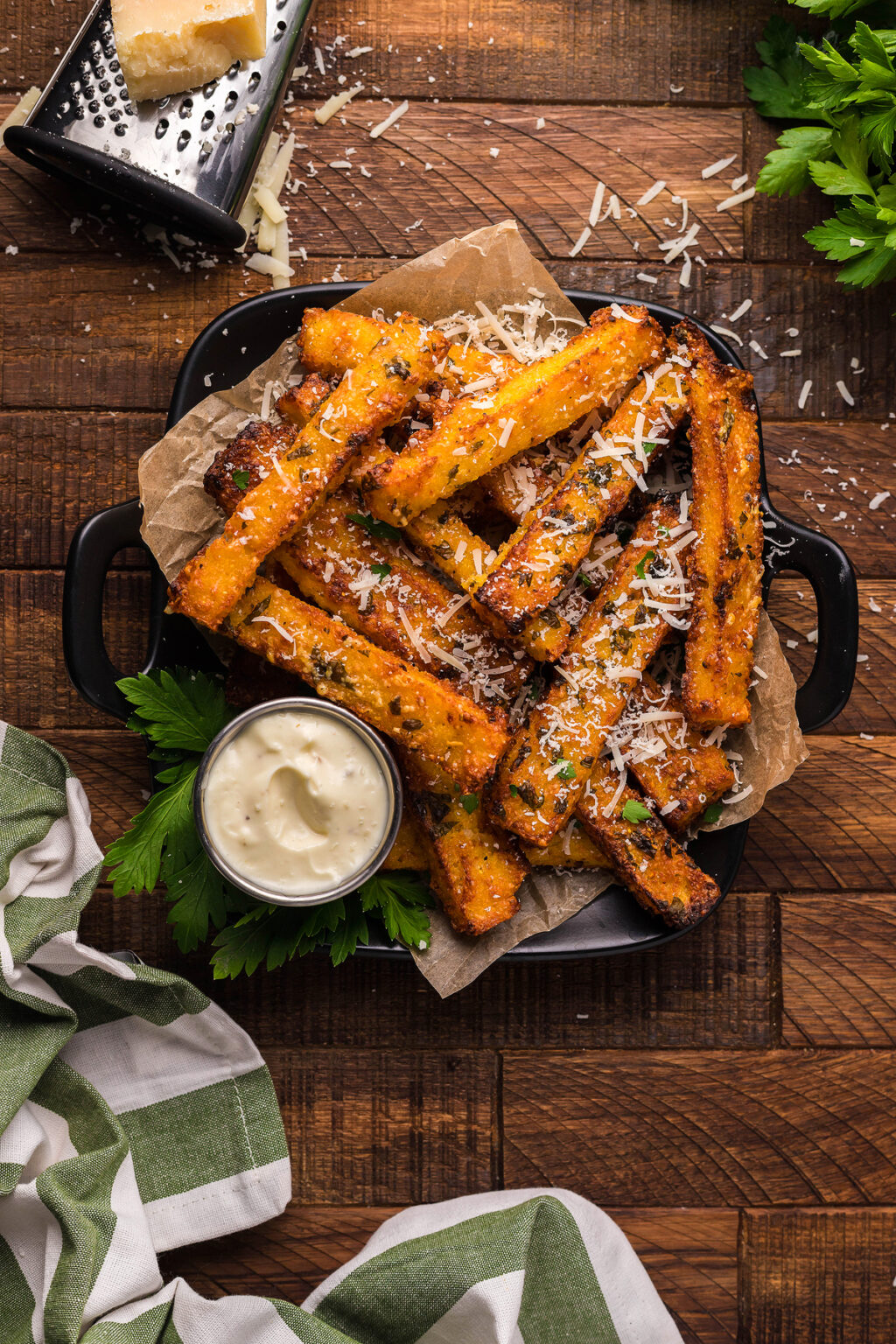 Air Fryer Parmesan Truffle Polenta Fries xoxoBella