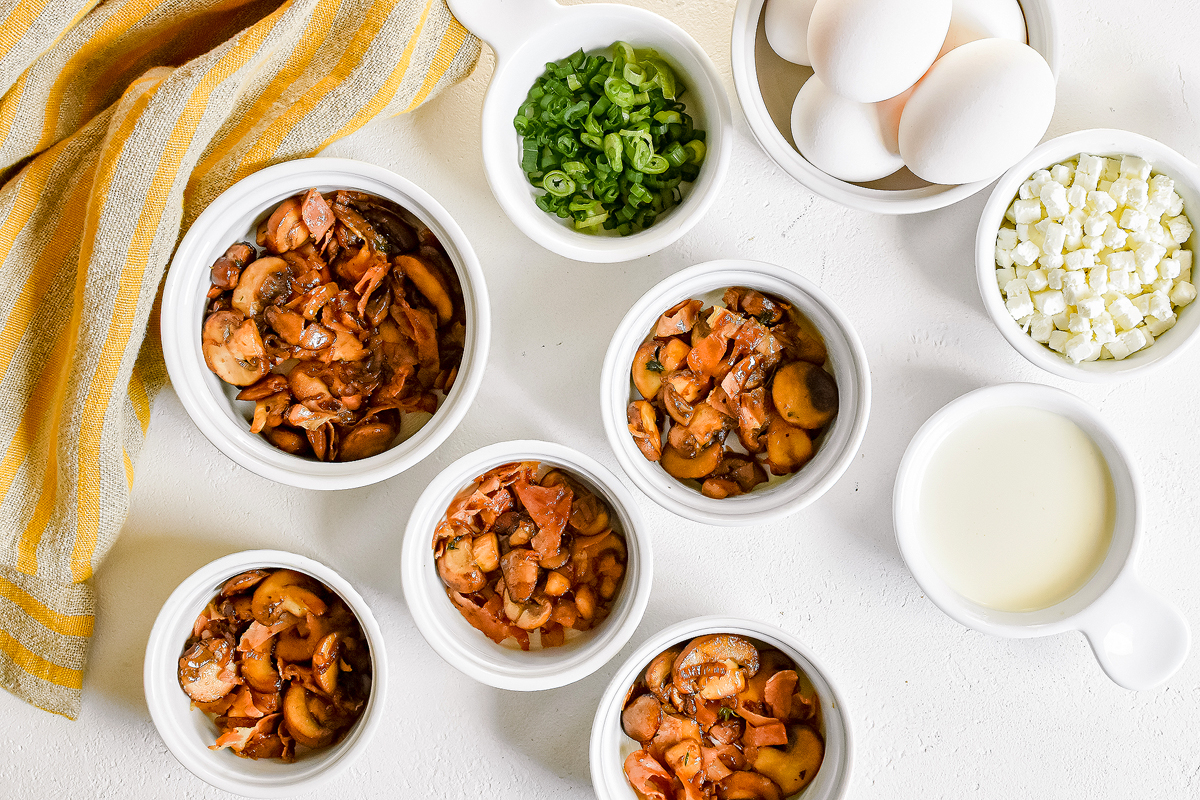 Baked Eggs en Cocotte with Prosciutto and Mushrooms xoxoBella