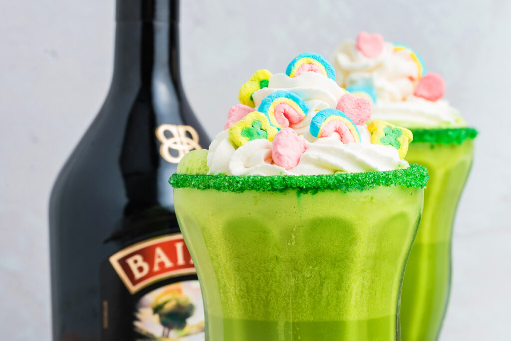 Bailey's st patrick's day milkshake.