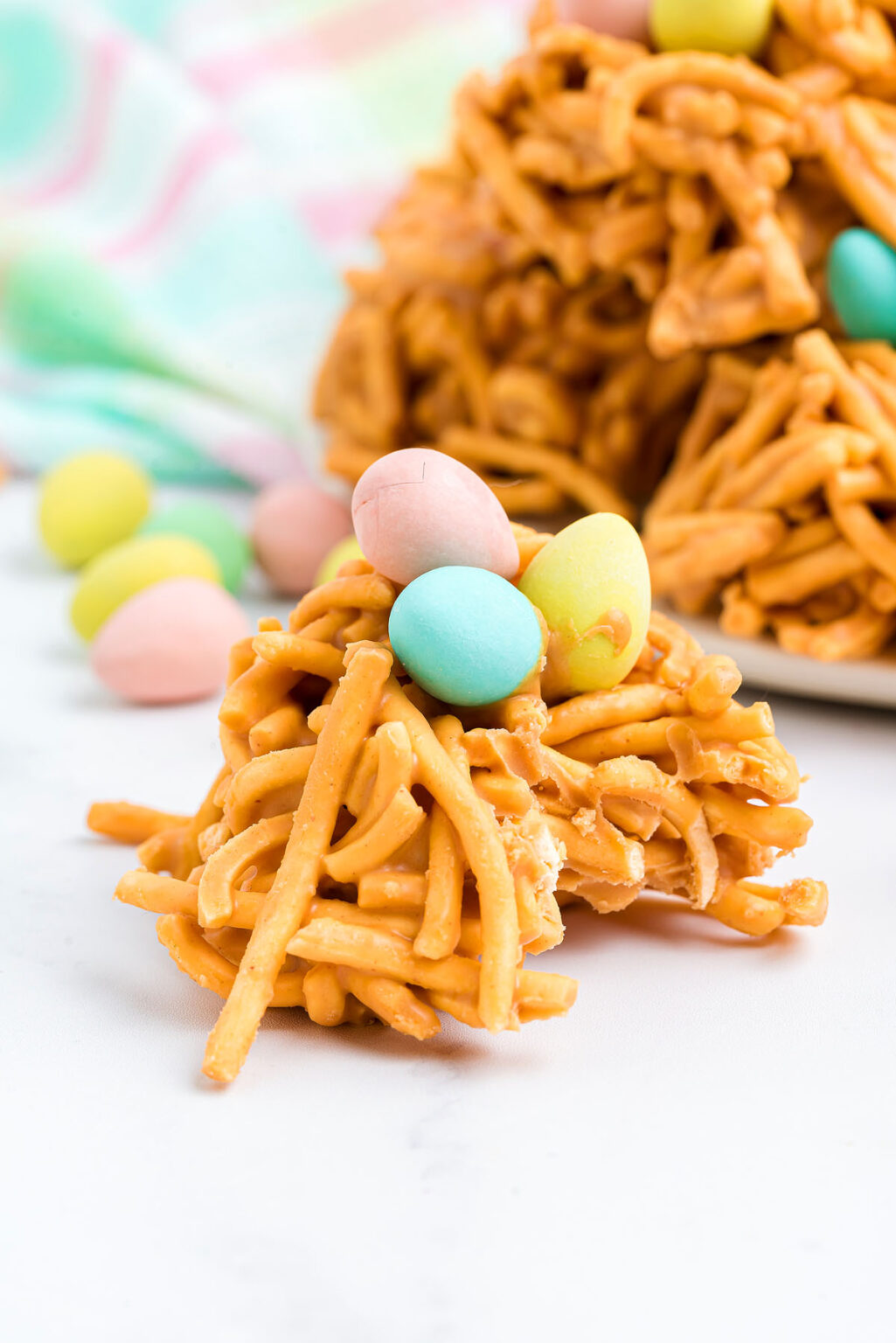 Easter Butterscotch Peanut Butter Haystacks xoxoBella