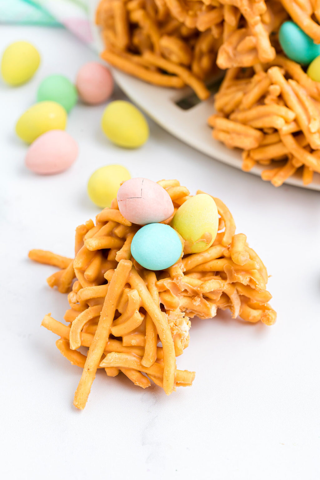 Easter Butterscotch Peanut Butter Haystacks xoxoBella