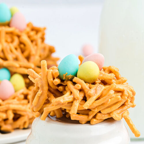 Easter Butterscotch Peanut Butter Haystacks xoxoBella