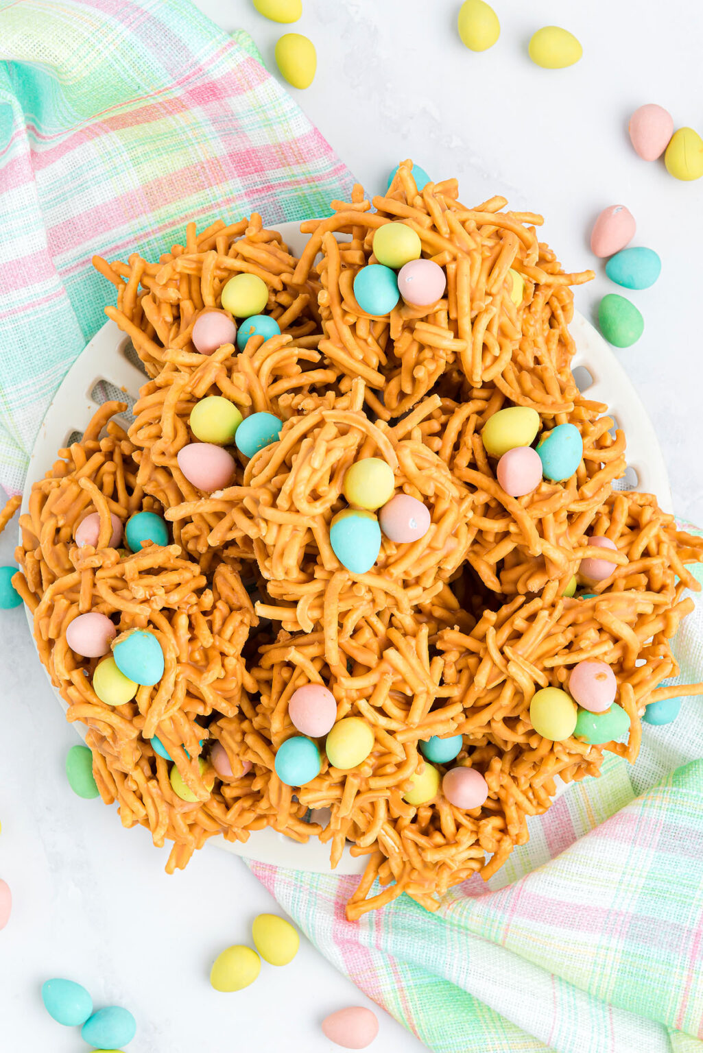 Easter Butterscotch Peanut Butter Haystacks xoxoBella