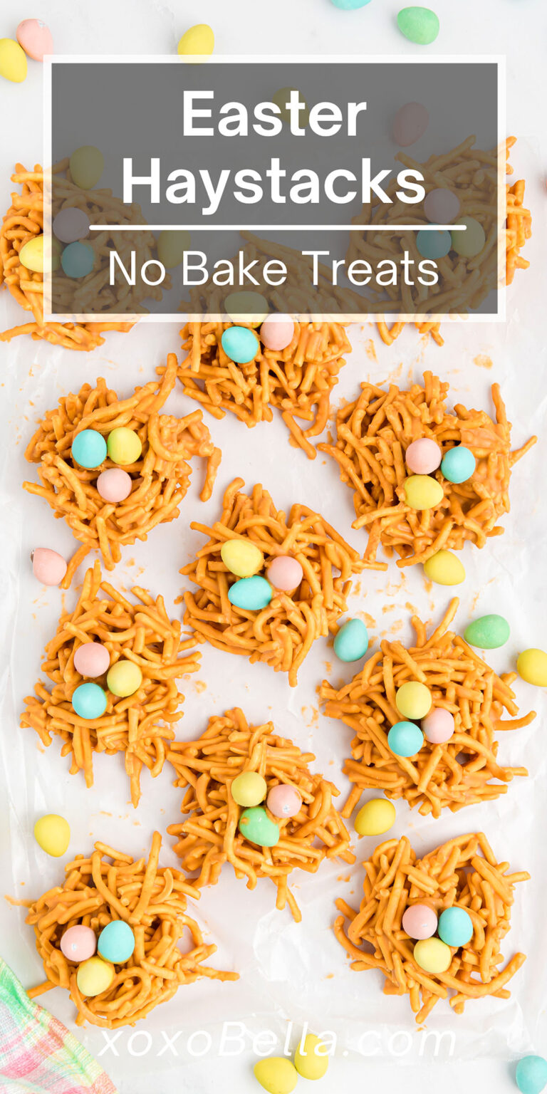 Easter Butterscotch Peanut Butter Haystacks xoxoBella