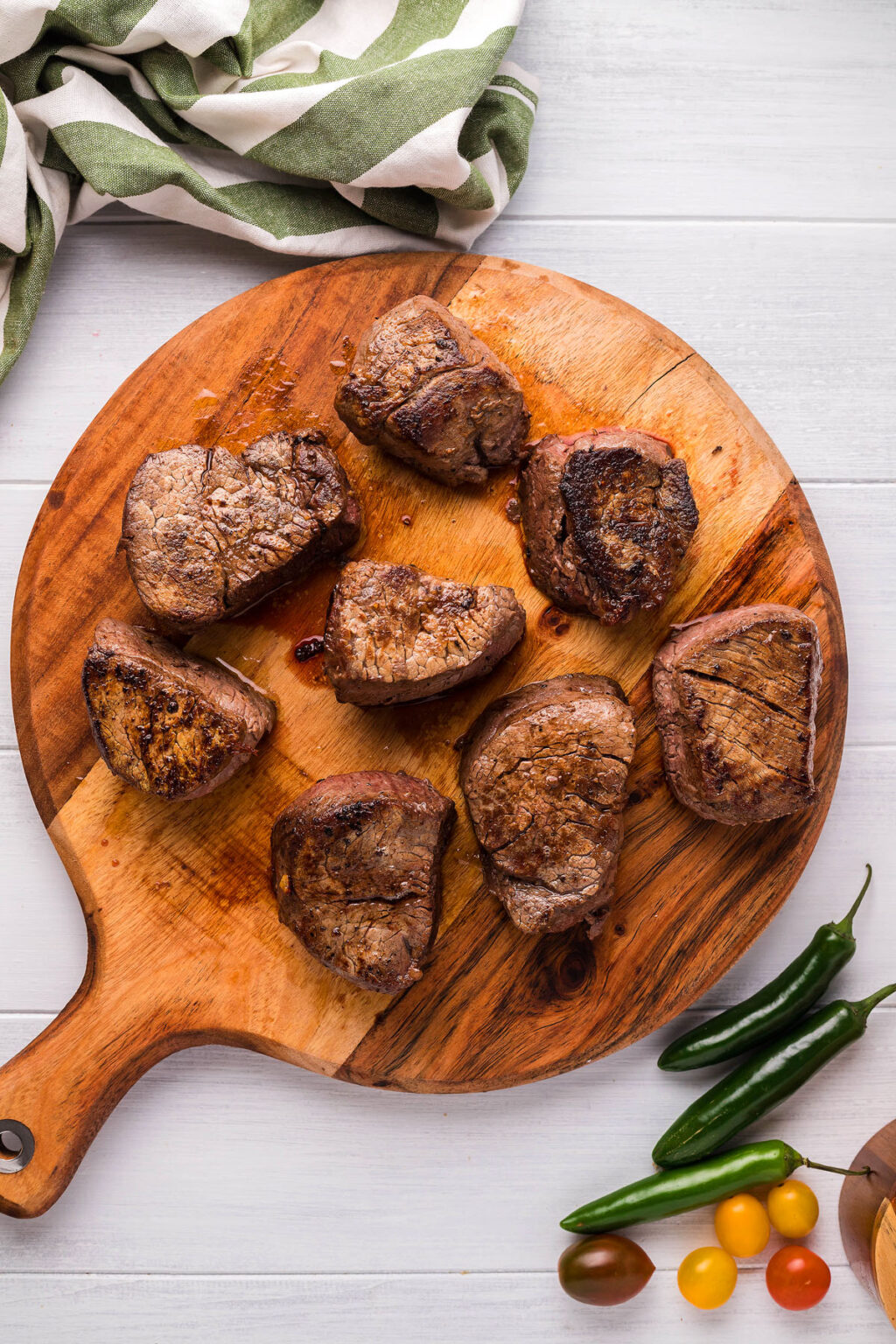 Pan Roasted Beef Tenderloin Medallions with Tomato Relish xoxoBella