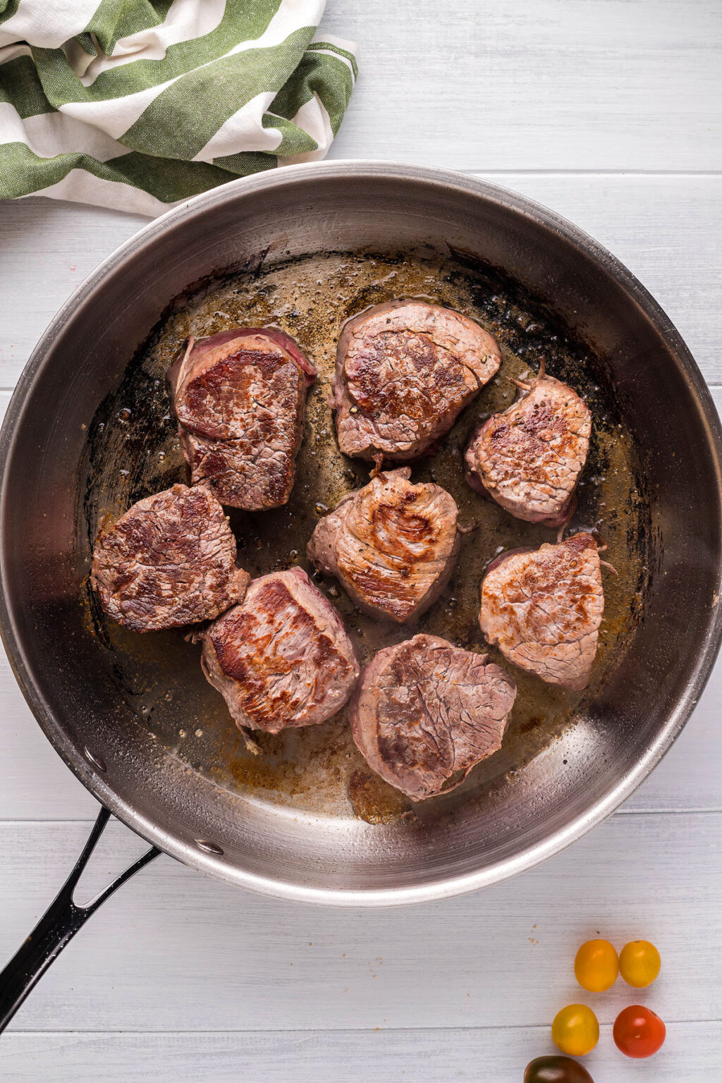 Pan Roasted Beef Tenderloin Medallions with Tomato Relish xoxoBella