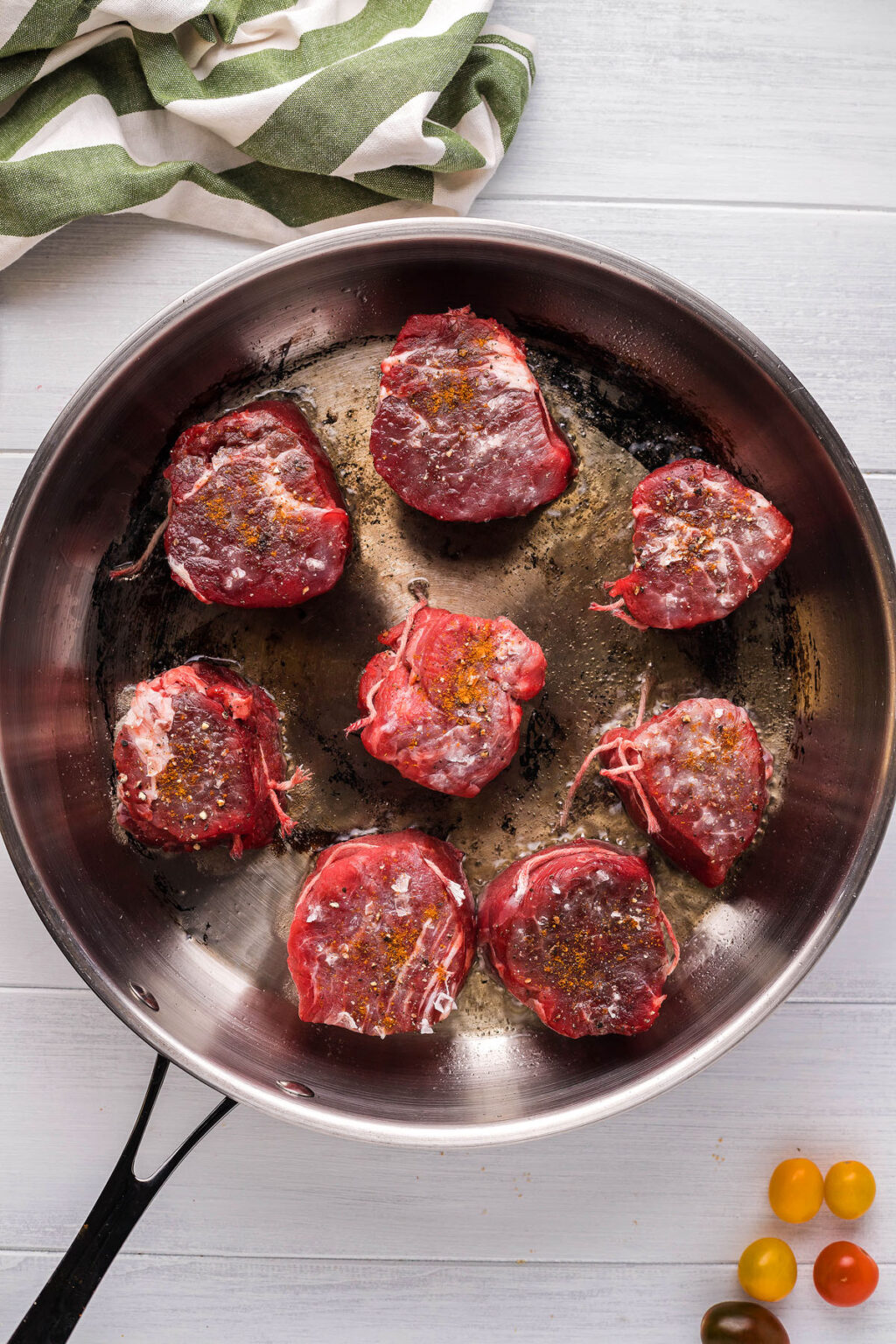 Pan Roasted Beef Tenderloin Medallions with Tomato Relish xoxoBella
