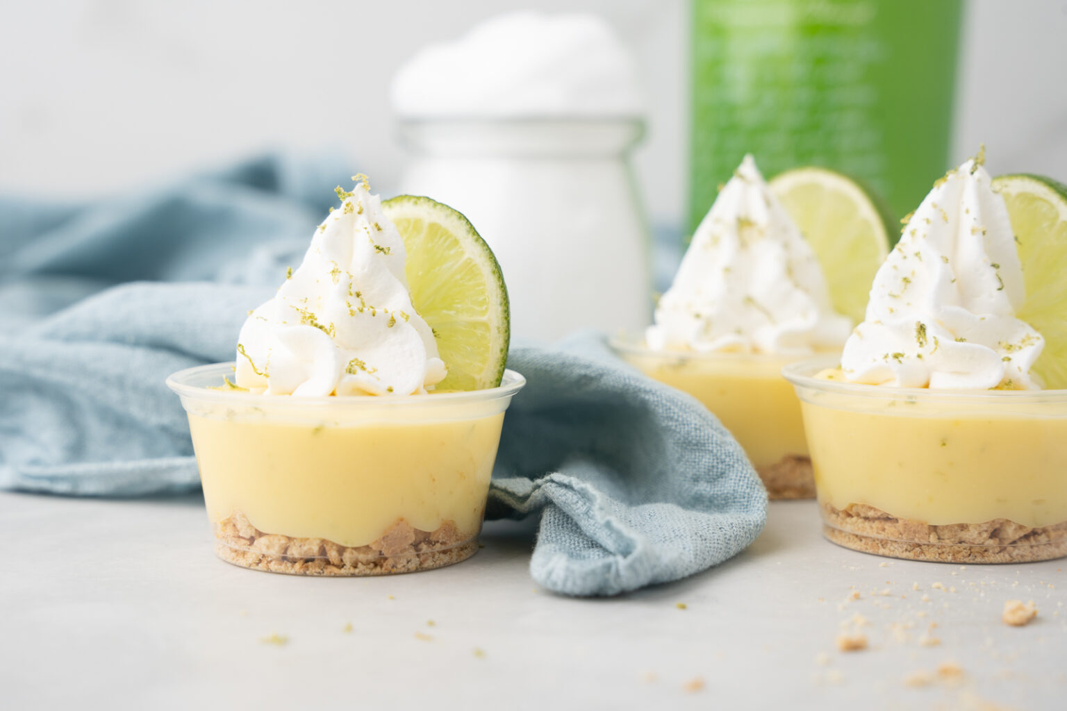 Key Lime Pie Rum Cream Jello Pudding Shots xoxoBella
