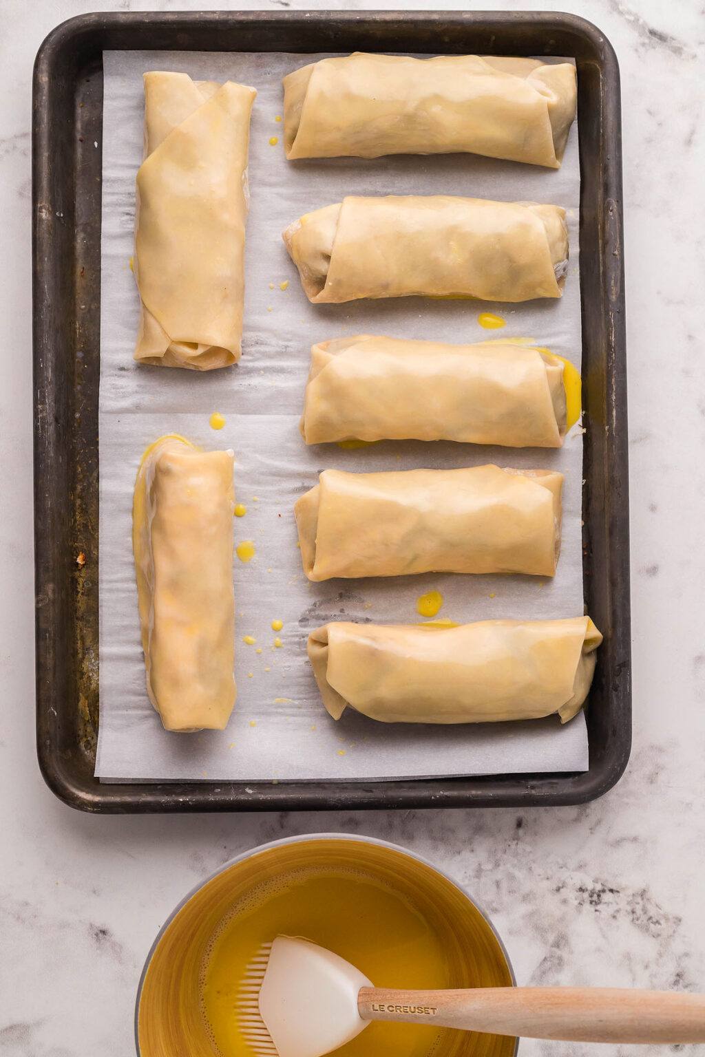 Air Fryer Crab Cake Egg Rolls with Fire Sauce xoxoBella