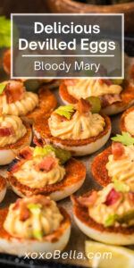 Bloody Mary Deviled Eggs - xoxoBella