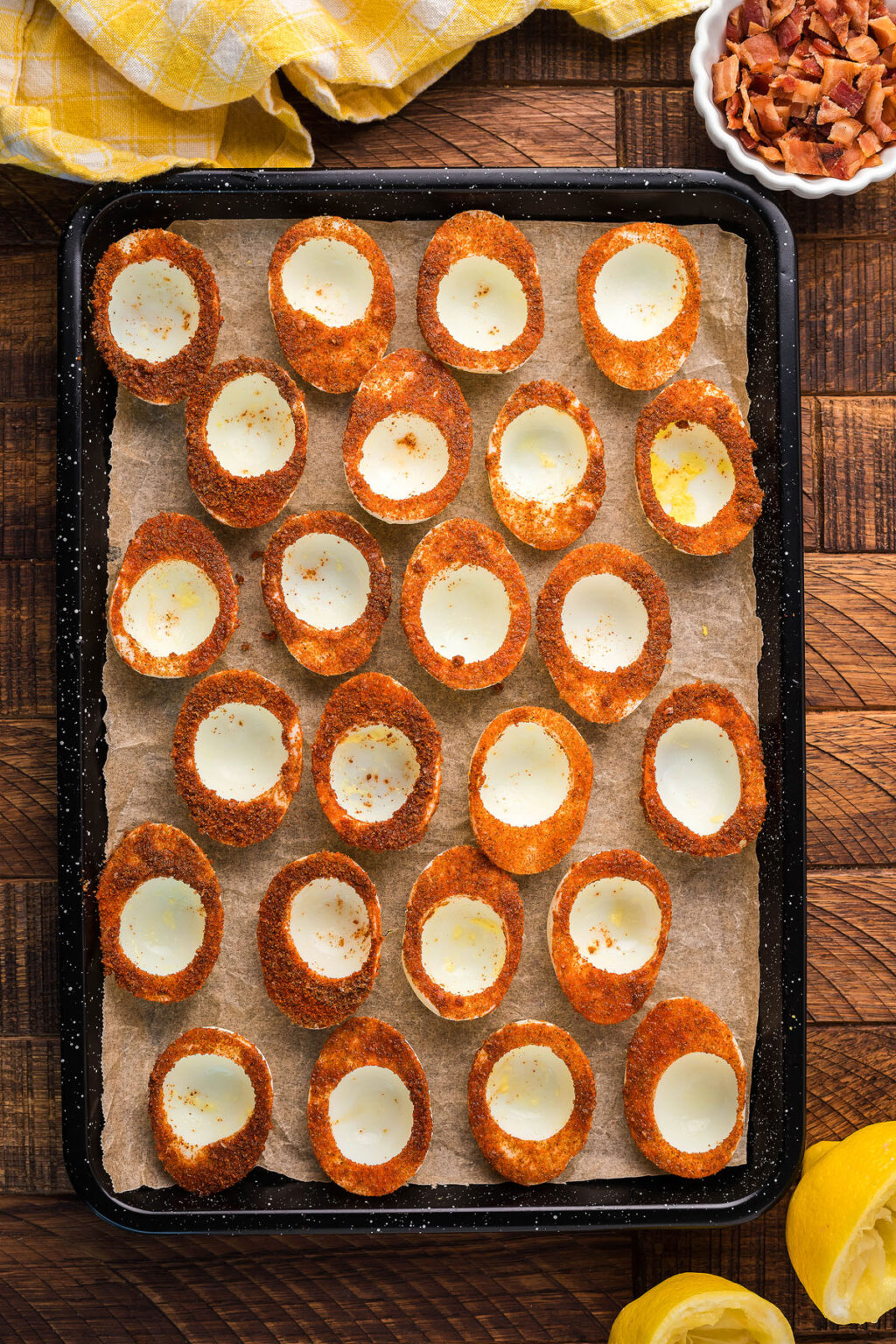 Delicious Bloody Mary Deviled Eggs xoxoBella