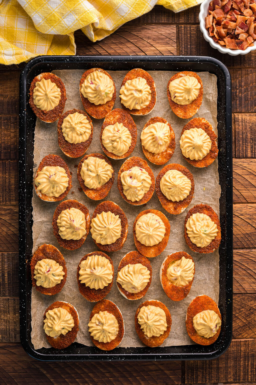 Delicious Bloody Mary Deviled Eggs xoxoBella