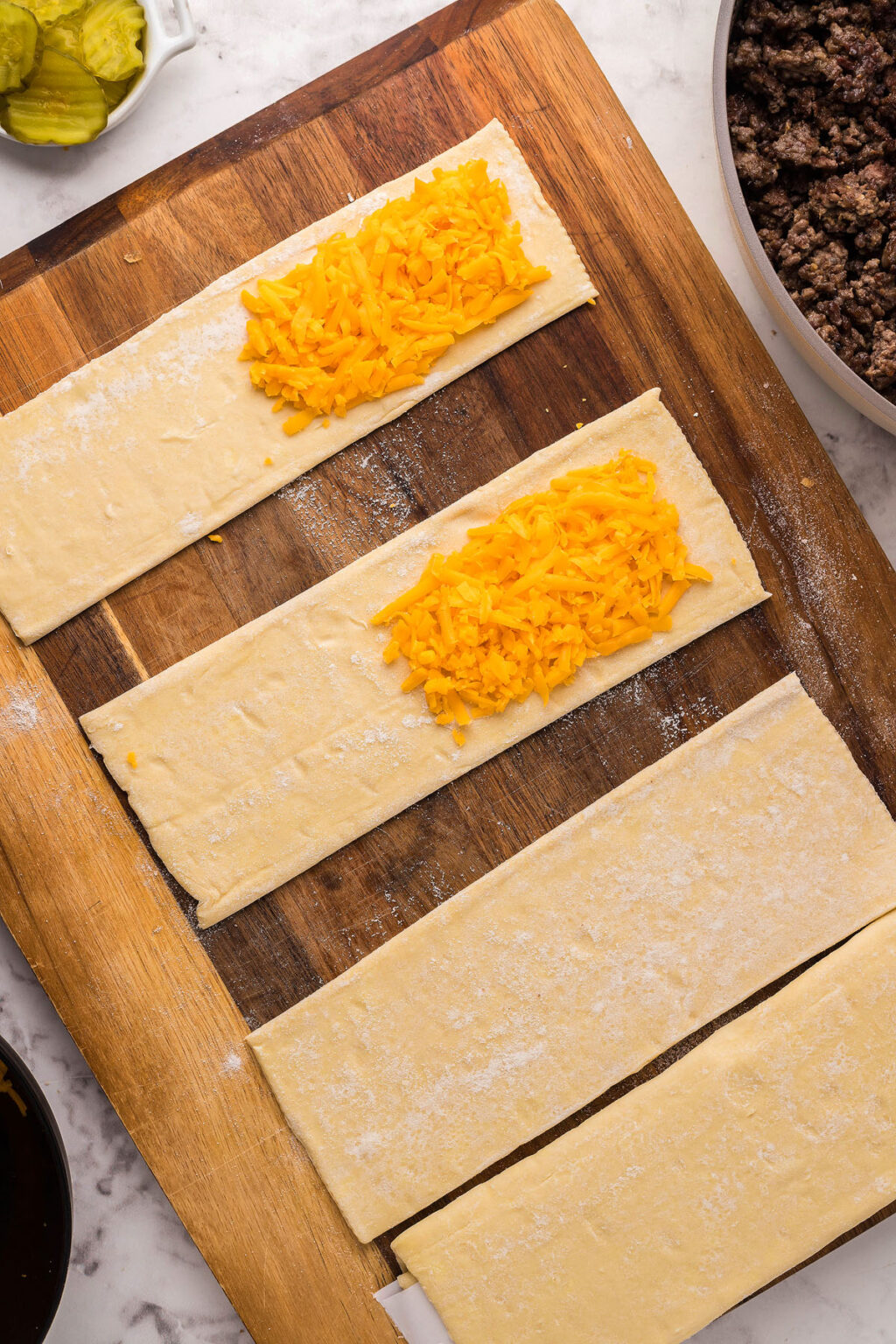 Easy Cheeseburger Hot Pockets with French Fry Topping xoxoBella