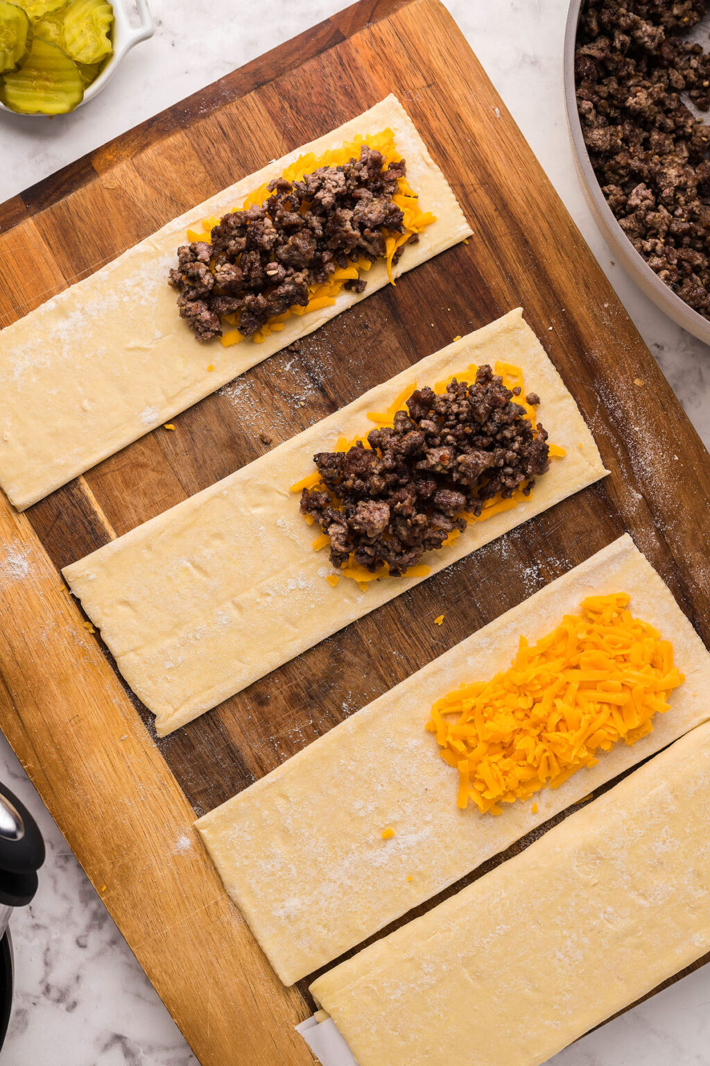 Easy Cheeseburger Hot Pockets with French Fry Topping xoxoBella