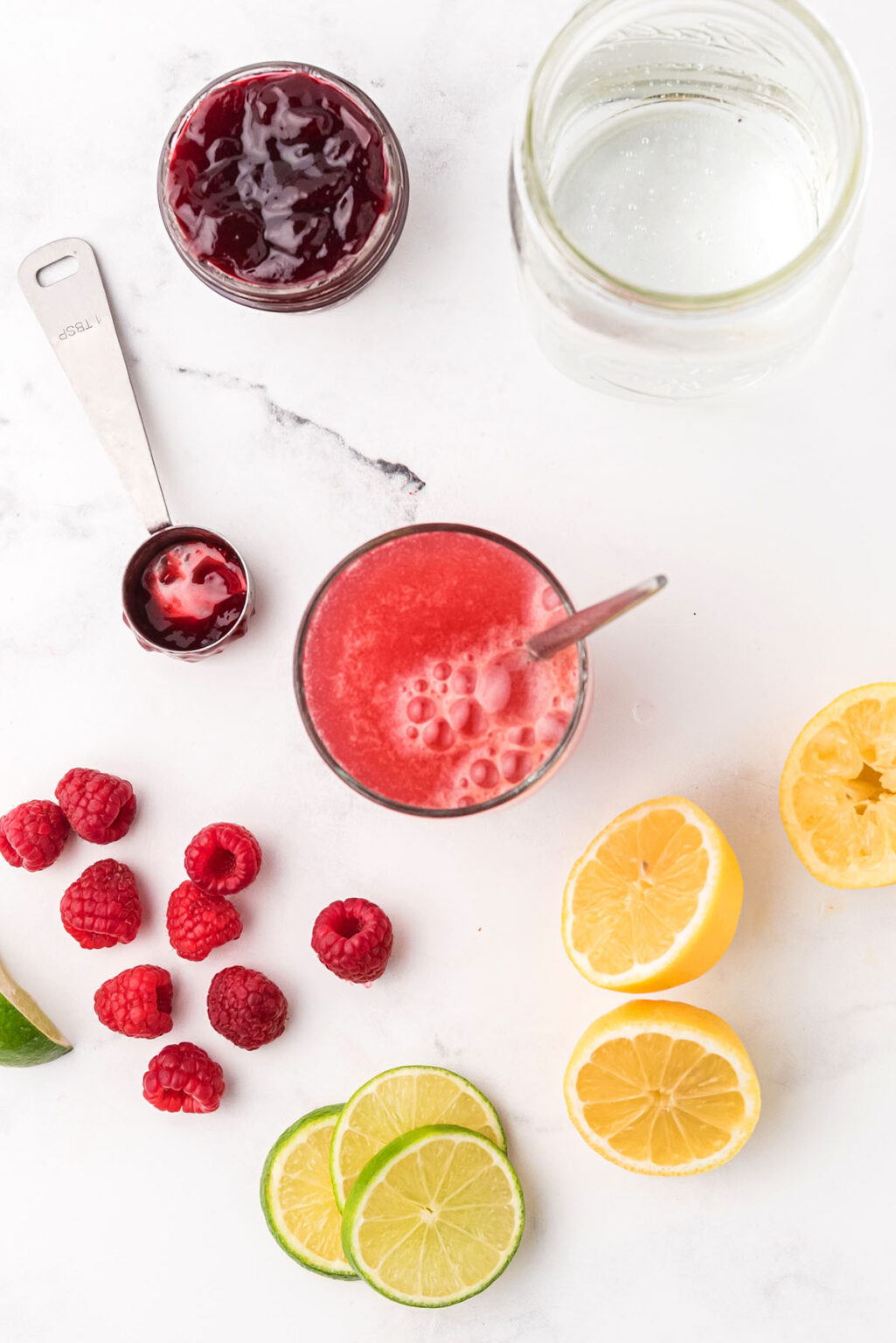 Blueberry Lemon Jam Seltzer TikTok Recipe xoxoBella