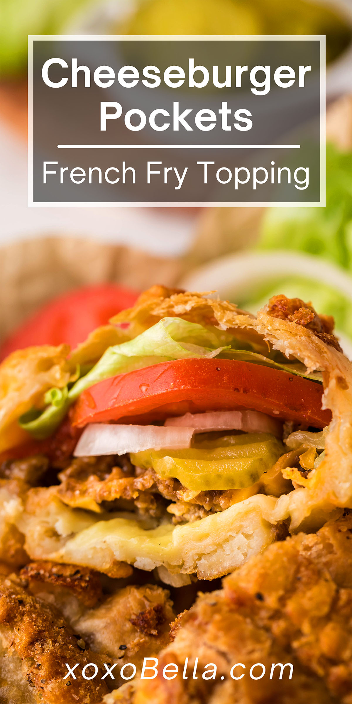 Easy Cheeseburger Hot Pockets with French Fry Topping xoxoBella