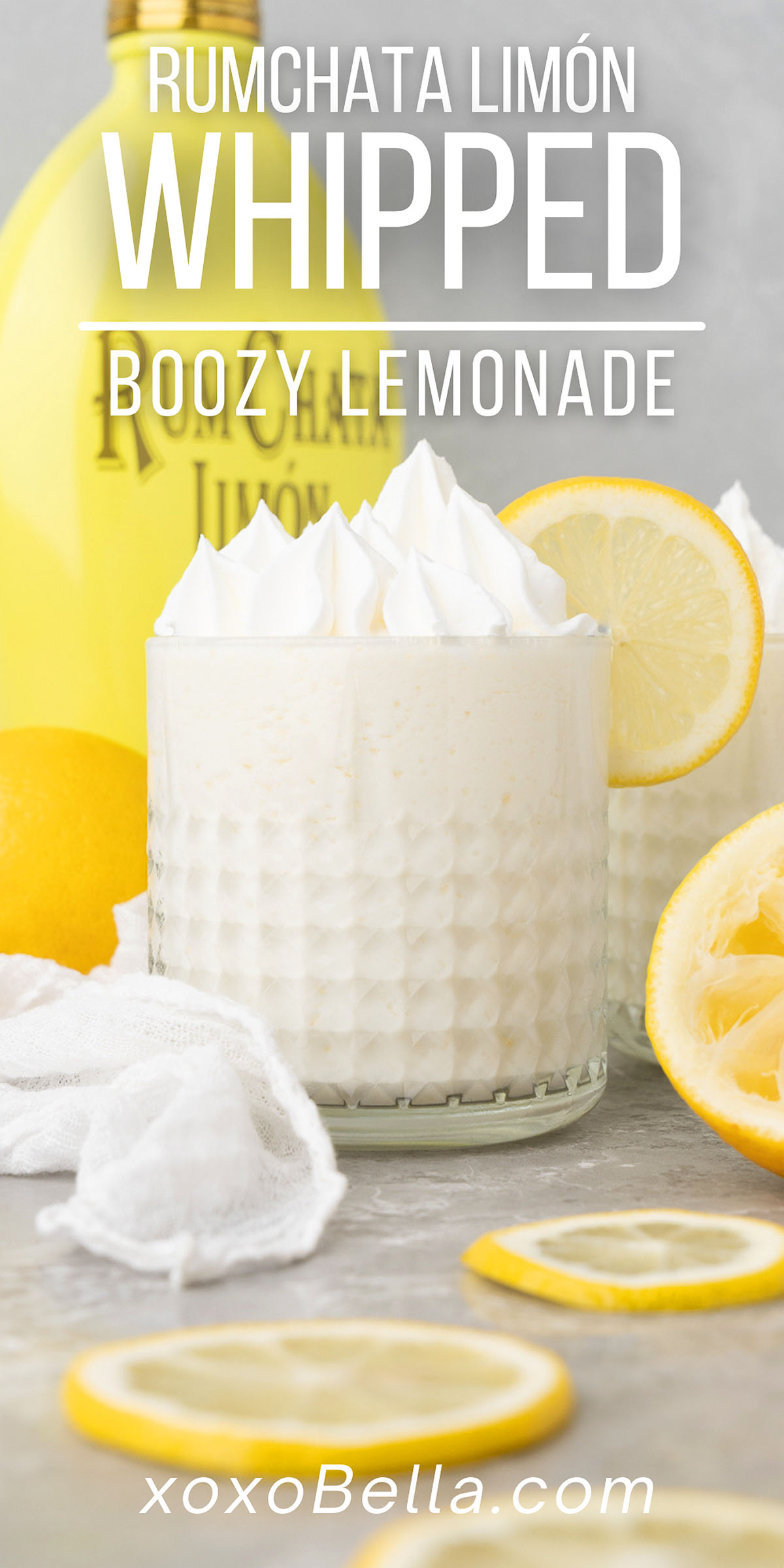 Rumchata Limón Boozy Whipped Lemonade xoxoBella