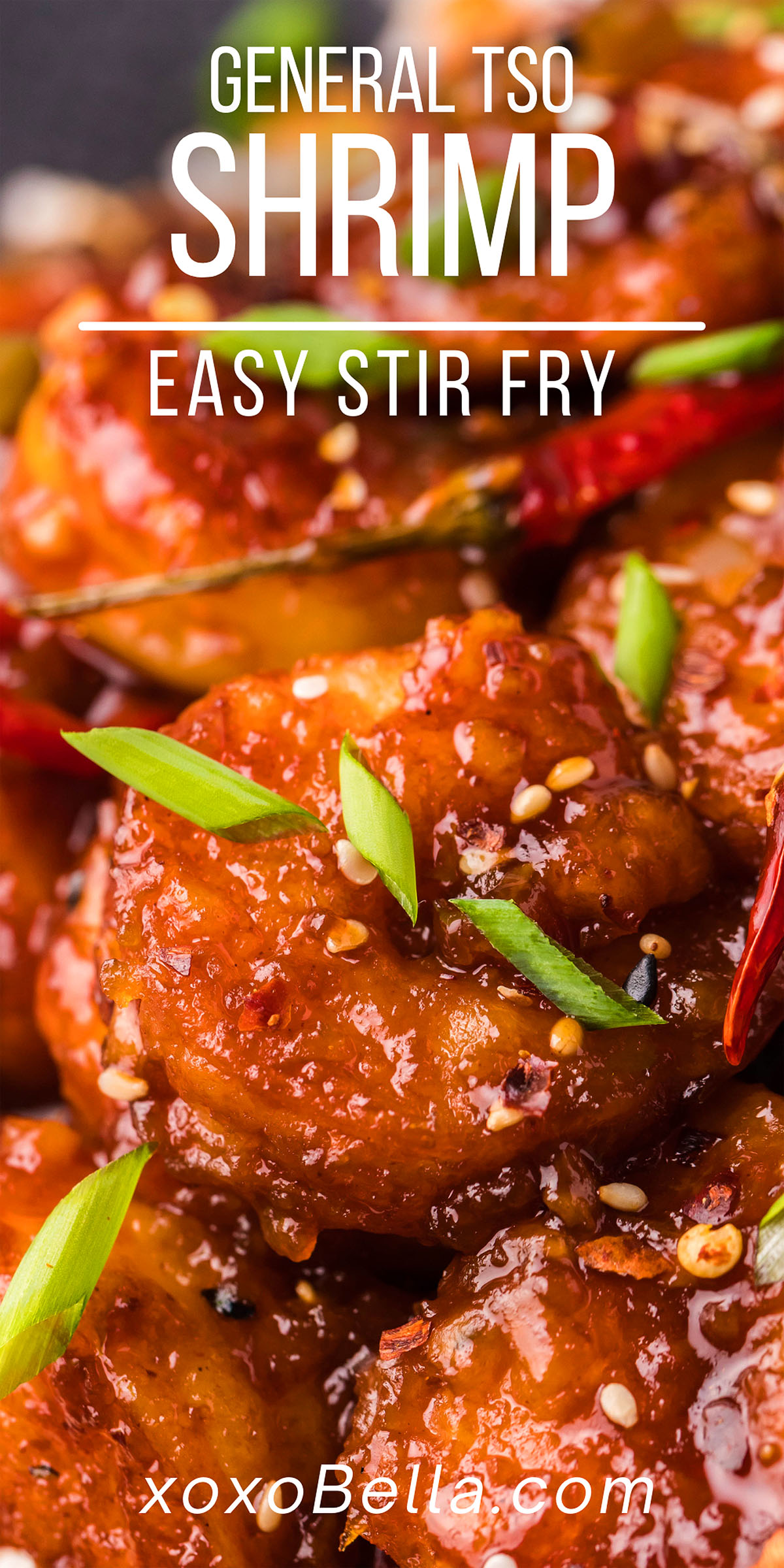Easy General Tso Shrimp Stir Fry xoxoBella
