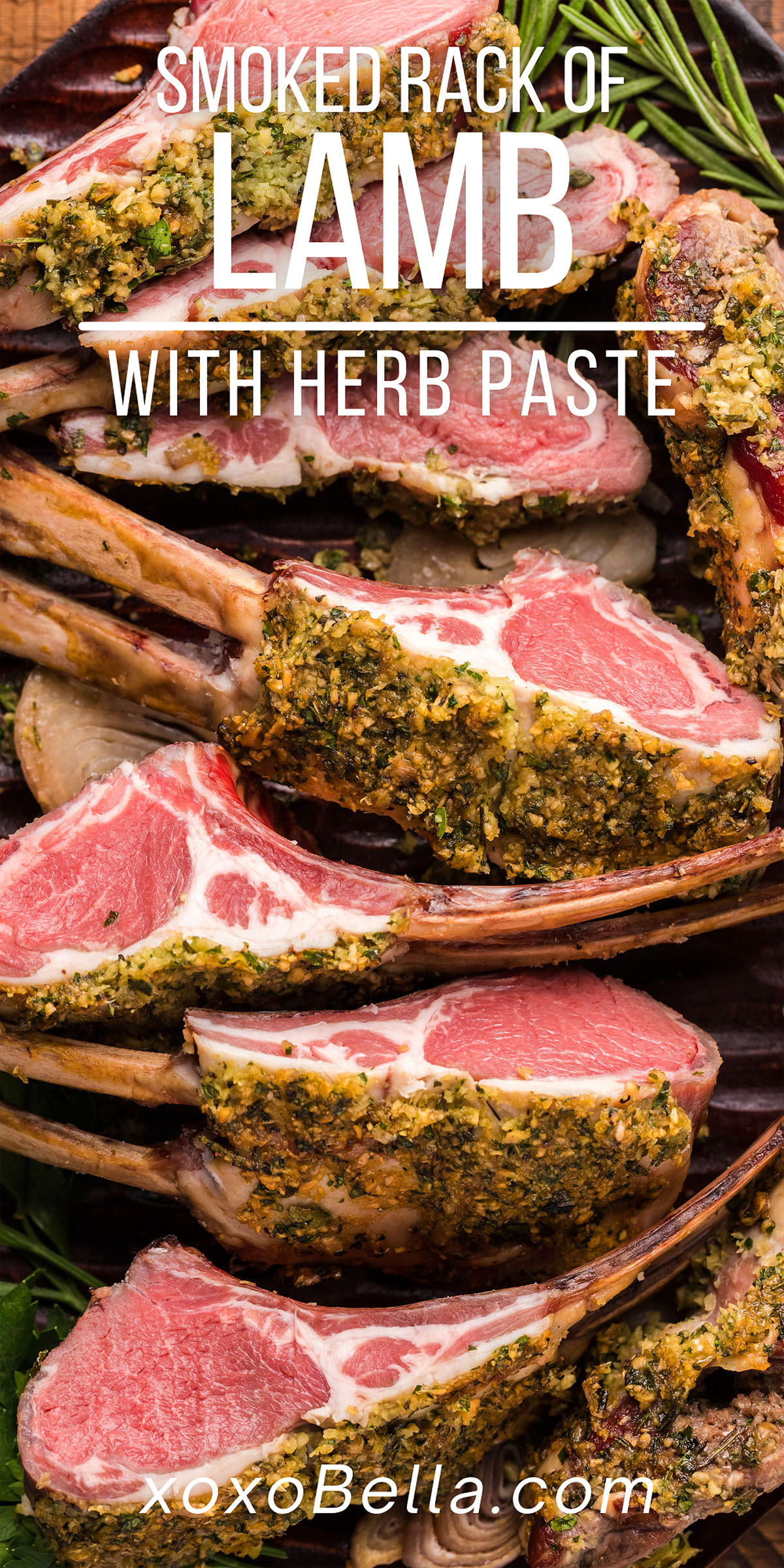 Smoked Rack of Lamb with Herb Paste xoxoBella