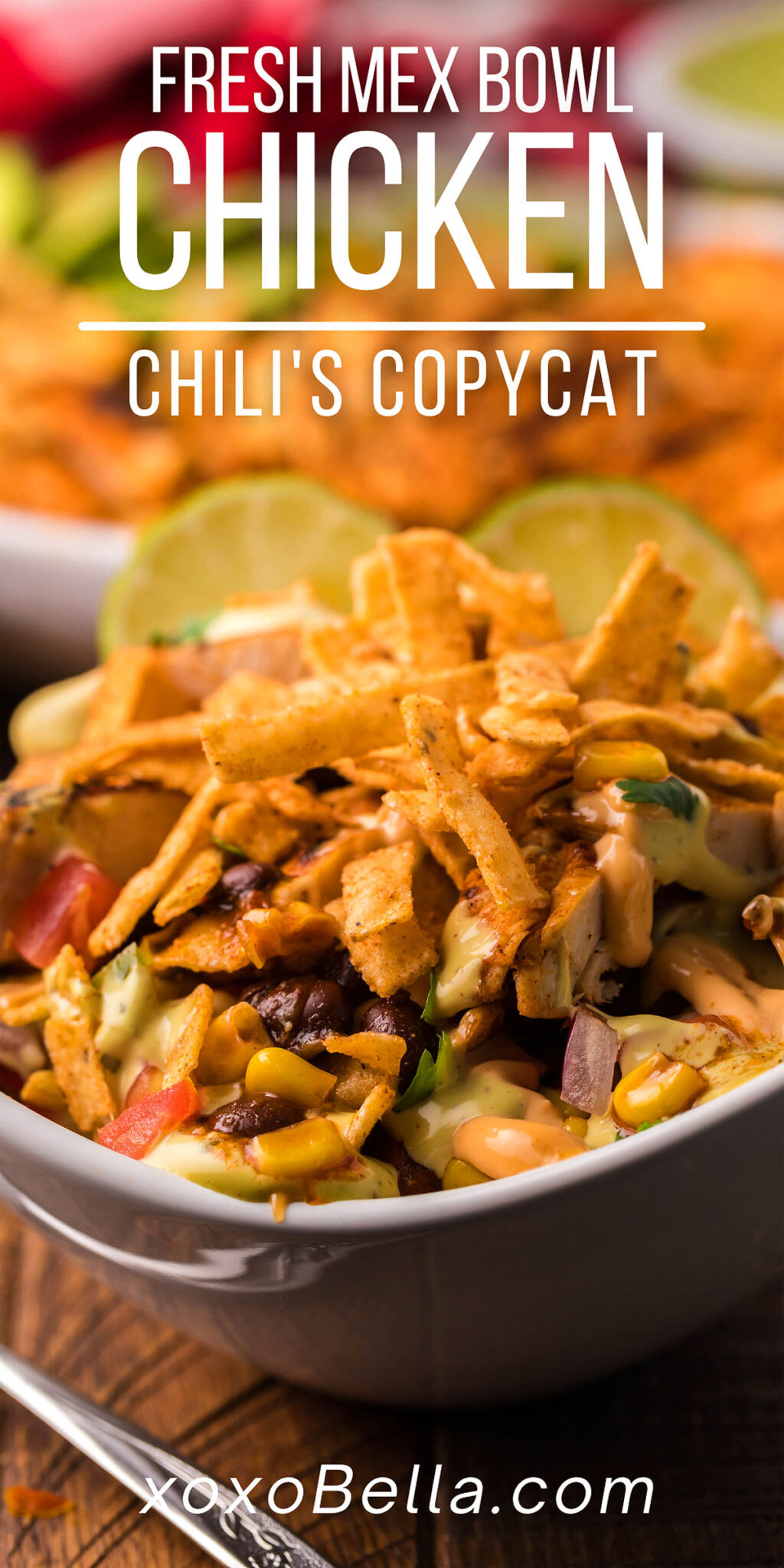 Chipotle Chicken Fresh Mex Bowl Chili's Copycat xoxoBella