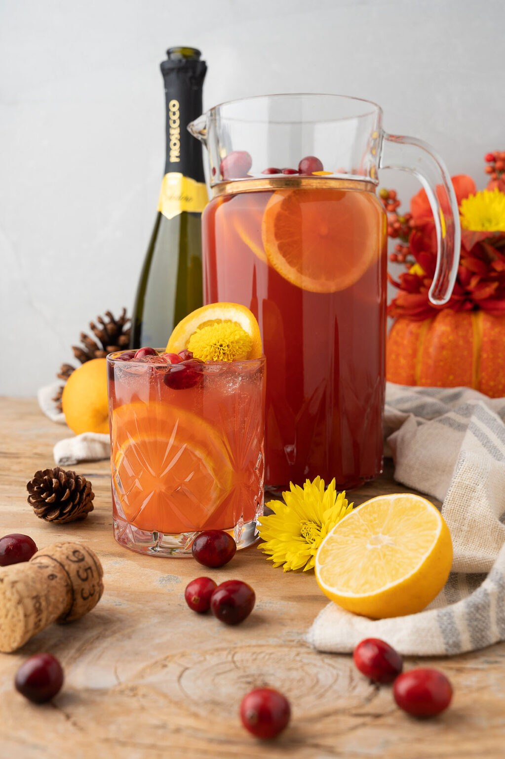 Cranberry Orange Prosecco Punch - xoxoBella