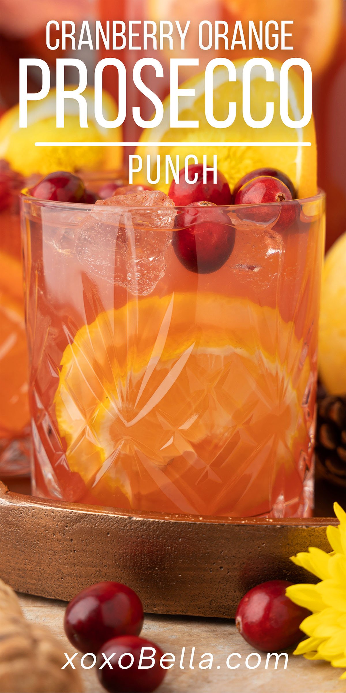 Cranberry Orange Prosecco Punch xoxoBella